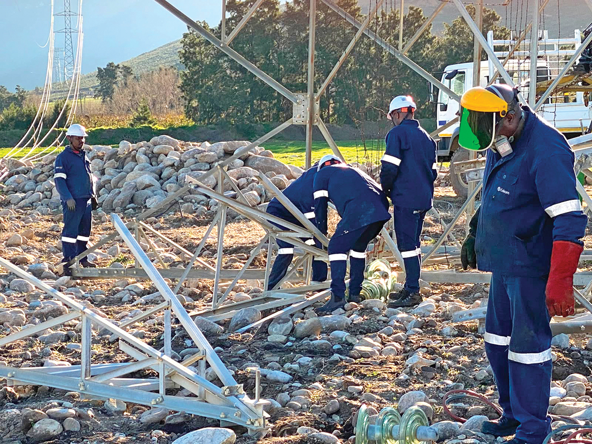 Eskom vorder om kraglyn te herstel