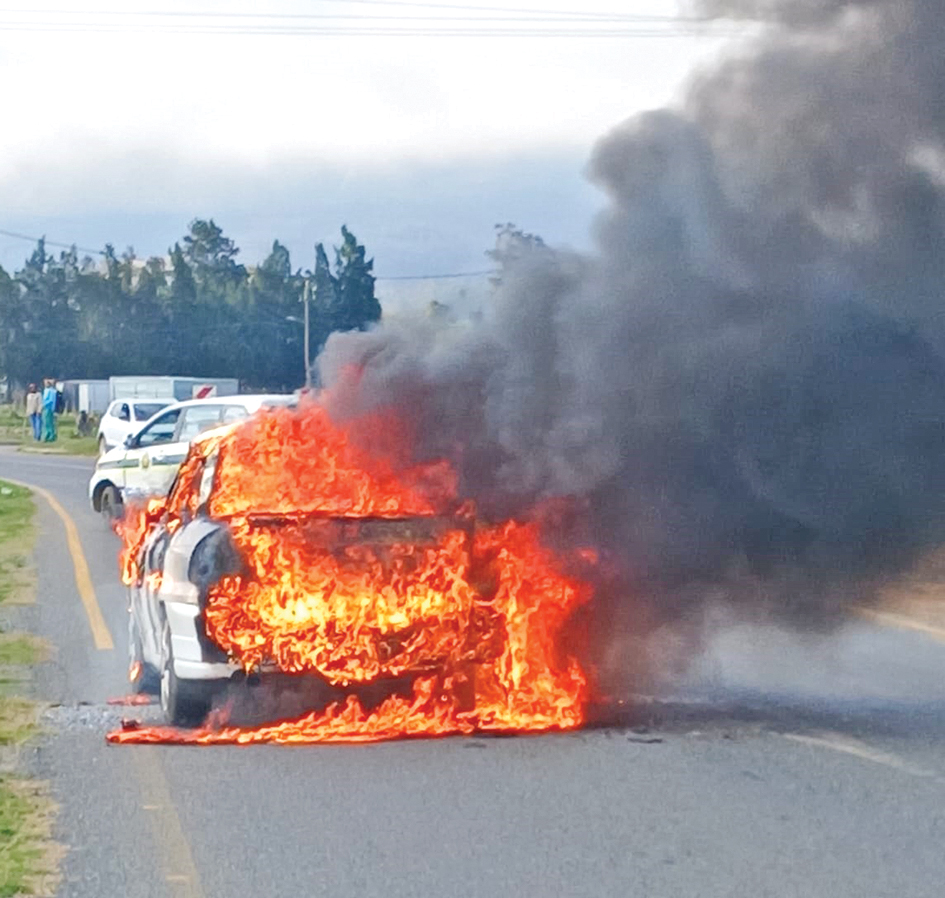 Opel Astra brand uit